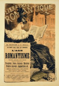 Reprodukcja plakatu reklamującego książkę „Wiek romantyzmu”, 1887 (zob. 127141)